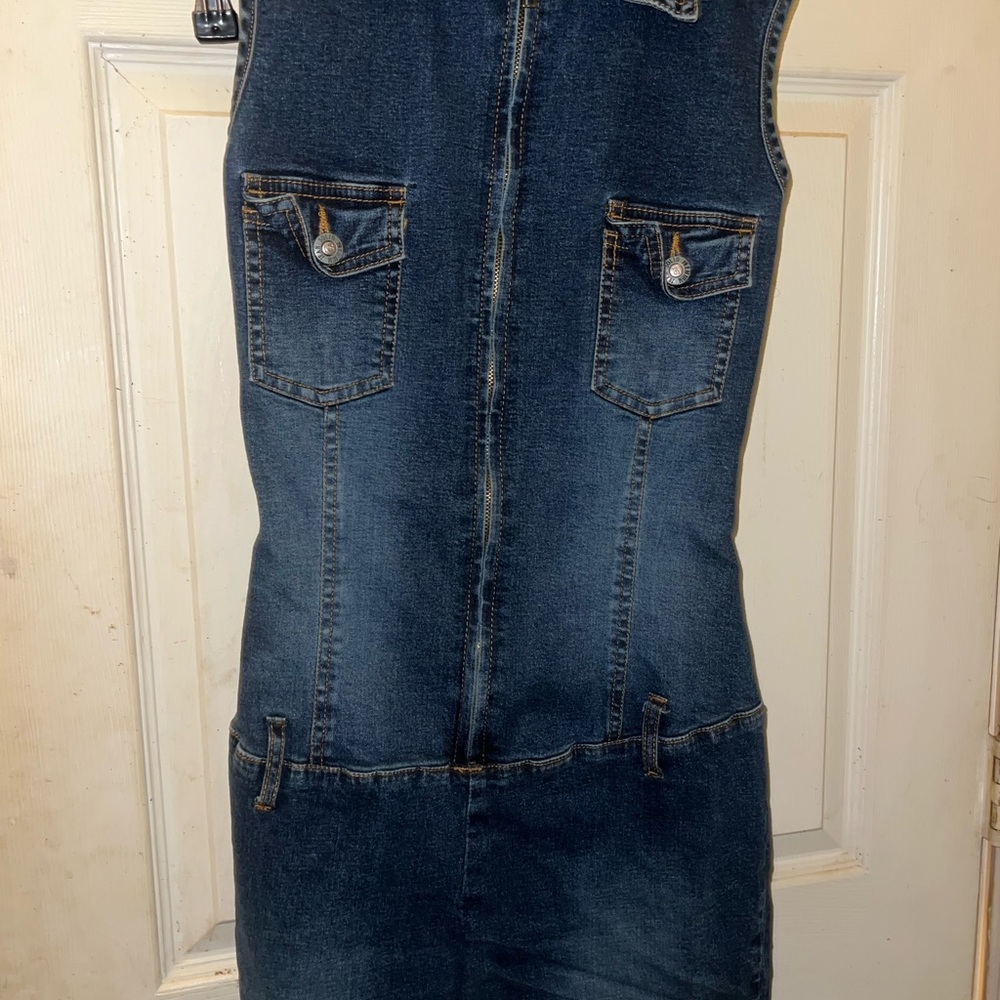 Denim Overall Romper